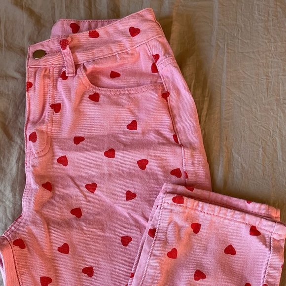 Pink & Red Heart Jeans - Picture 5 of 5